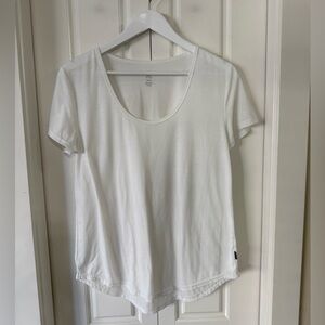 Ripzone White Scoop Neck Tee | Medium